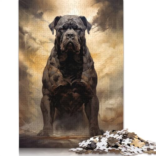 Dog of War 520-teiliges Puzzle, ab 18 Jahren, Lernspiele, Puzzles für Erwachsene, für Frauen, für Kinder ab 12 Jahren, 520 Teile (52 x 38 cm) von QBIREX