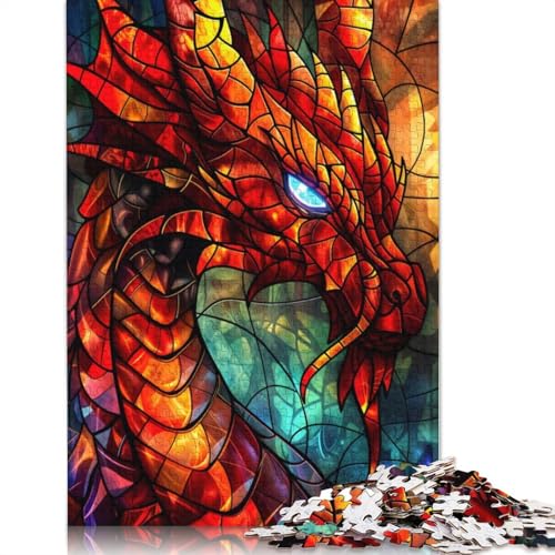 Dragon Enigmas Gaze 1000-teiliges Puzzle für Erwachsene, Dekompressionsspielzeug, Denksportaufgaben für Frauen und Männer, 1000 Teile (75 x 50 cm) von QBIREX