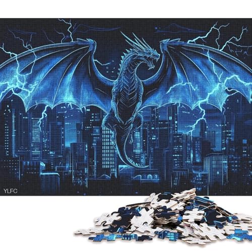 Dragon Quest Puzzle, schwierige Herausforderung, 100 Prozent recycelter Karton, Puzzle für Frauen und Männer, Muttertagsgeschenke, 38 x 26 cm/1000 Teile Dragon Quest Puzzle, schwierige Herausforderung, 100 Prozent recycelter Karton, Puzzle für Frauen und Männer, Muttertagsgeschenke, 38 x 26 cm/1000 Teile von QBIREX