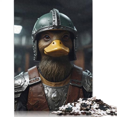 Duck in Armor Puzzle 1000-teilige Schwer Puzzle Spielzeug Lernspiel Impossible Herausforderungsspielzeug Für Erwachsene Kinder 1000pcs (75x50cm) von QBIREX