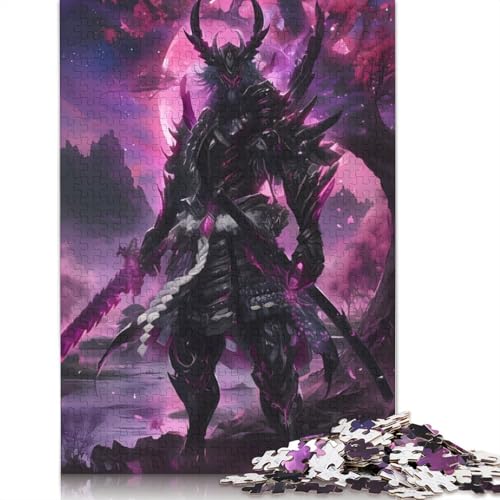 Dunkler Samurai-Krieger, 1000-teiliges Puzzle, interessanter Stressabbau, Beste Puzzles für Kinder ab 12 Jahren, 1000 Teile (75 x 50 cm) von QBIREX