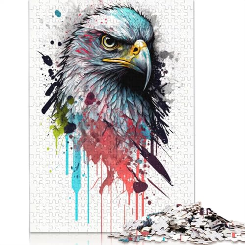Eagle II Puzzle 1000 Teile Schwer Puzzle Spielzeug Lernspiel Impossible Herausforderungsspielzeug Für Erwachsene Kinder 1000pcs (75x50cm) von QBIREX