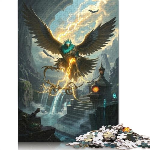 Eagle Puzzle 1000-teilige Schwer Puzzle Spielzeug Pädagogisches Spiel Impossible Herausforderung Spielzeug Für Erwachsene Kinder 1000pcs (38x26cm) von QBIREX
