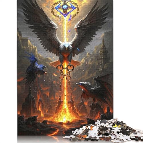 Eagle Puzzles 1000 Teile Schwer Puzzle Spielzeug Lernspiel Impossible Herausforderungsspielzeug Für Erwachsene Und Kinder in Bewährter 1000pcs (38x26cm) von QBIREX