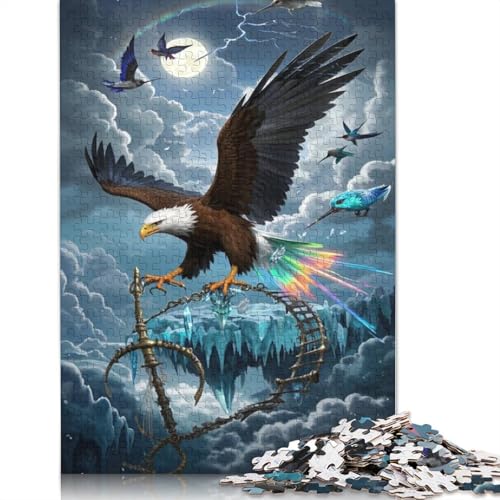 Eagle Puzzles 1000-teilige Schwer Puzzle Spielzeug Lernspiel Impossible Herausforderungsspielzeug Für Erwachsene Kinder 1000pcs (38x26cm) von QBIREX