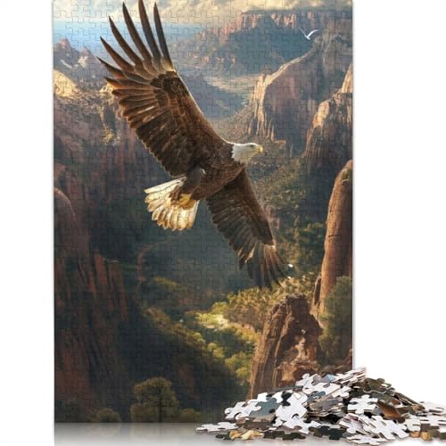 Eagles Canyon Flight Puzzle 520 Teile Schwer Puzzle Spielzeug Lernspiel Impossible Herausforderung Spielzeug Für Erwachsene Kinder 520pcs (52x38cm) von QBIREX