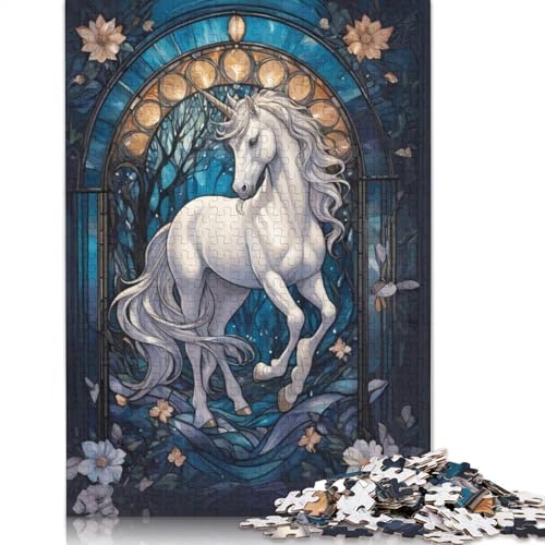 Einhorn-Mythentier, 520-teiliges Puzzle für Erwachsene, Dekompressionsspielzeug, Denksportaufgaben für Frauen und Männer, 520 Teile (52 x 38 cm) von QBIREX