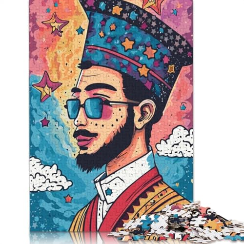 El Caballero III Premium-Puzzle aus 100 % recyceltem Karton, für Erwachsene ab 12 Jahren, 1000 Teile (75 x 50 cm). von QBIREX