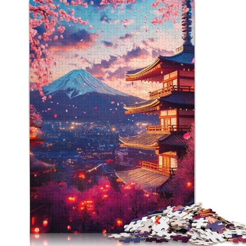 Episches Puzzle mit malerischen Sonnenuntergangsblumen für Erwachsene, Spielzeug, Lernspiel, schwierige Puzzles für Kinder ab 12 Jahren, 1500 Teile (85 x 57 cm) von QBIREX