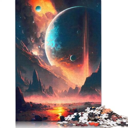 Eruption of Universe 1000-teiliges Puzzle für Erwachsene, Spielzeug, Denkspiel, Lernspiel für Erwachsene, Stressabbau, Heimdekoration (38 x 26 cm) von QBIREX