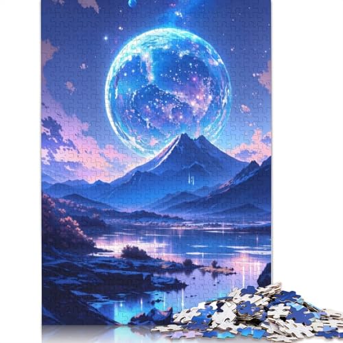 Erwachsenen-Puzzle, Anime, Bergplaneten, Puzzle, 520-teiliges Puzzle für Erwachsene, Lernspiel, Herausforderung, Spielzeug, 520 Teile (52 x 38 cm) von QBIREX