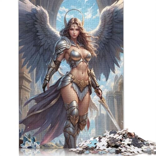 Erzengel-Krieger-Puzzle, einzigartige Heimdekoration, Premium-Karton-Puzzle für Erwachsene und Teenager, einzigartiges Geschenk, 1000 Teile (75 x 50 cm) von QBIREX