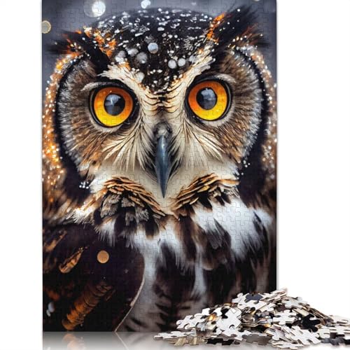 Eulenaugen-Puzzles für Erwachsene, Lernspiele, Puzzle für Erwachsene und Kinder, 1500 Teile (85 x 57 cm) von QBIREX