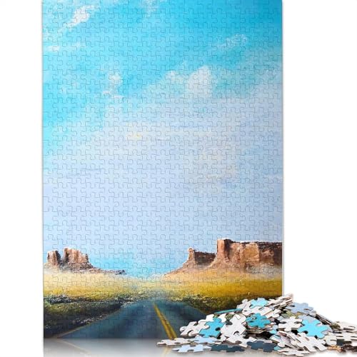 Fading Road Puzzle, Lernspiele, Familienaktivitäten, Premium-Puzzle aus Karton für Frauen und Männer, 1000 Teile (75 x 50 cm) von QBIREX