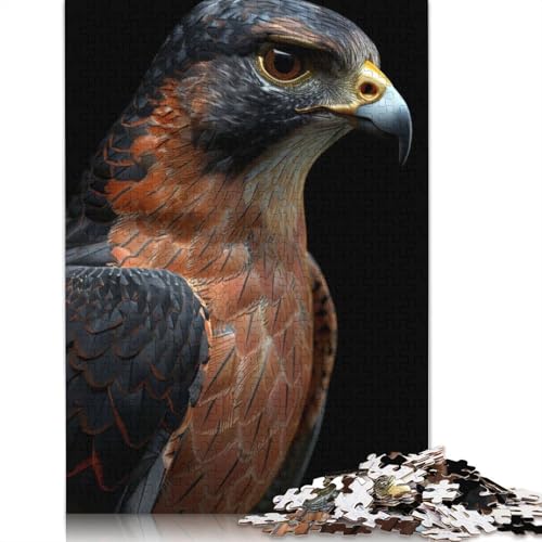 Falcon Puzzle 1000 Teile Schwer Puzzle Spielzeug Lernspiel Impossible Herausforderung Spielzeug Für Erwachsene Kinder 1000pcs (75x50cm) von QBIREX