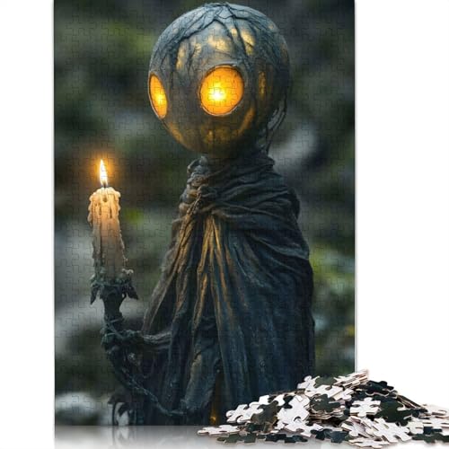 Fantasy Candlelight Figure Puzzle DIY-Spiel Premium-Karton-Puzzle für Frauen Männer Kindertagsgeschenke 1000 Teile (38 x 26 cm) von QBIREX