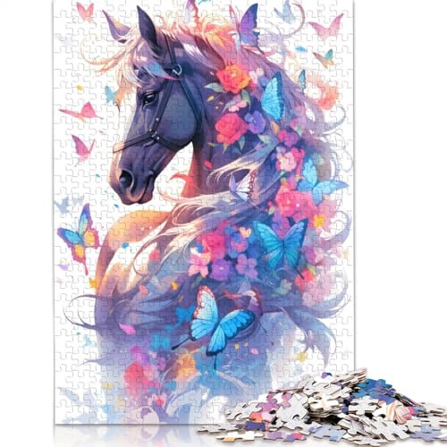 Farasi Puzzle, schwierig, aus 100% recyceltem Karton, für Damen und Herren, Vatertagsgeschenke, 1000 Teile (26 x 38 cm) von QBIREX