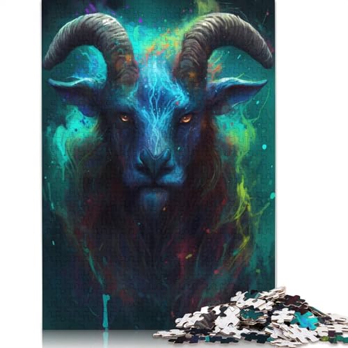 Faun Enchanted Puzzle 1000-teilige Schwer Puzzle Spielzeug Lernspiel Impossible Herausforderung Spielzeug Für Erwachsene Kinder 1000pcs (75x50cm) von QBIREX