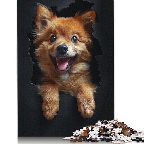 Finnish Spitz Puzzles 520 Teile Schwer Puzzle Spielzeug Lernspiel Impossible Herausforderung Spielzeug Für Erwachsene Und Kinder in Bewährter 520pcs (52x38cm) von QBIREX