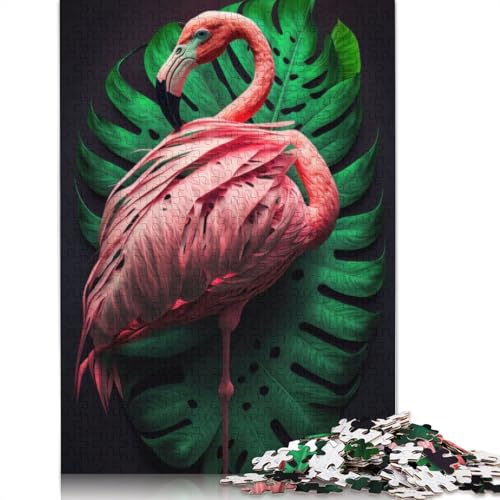 Flamingo Generatives KI-Puzzle für Erwachsene, Lernspiel, Puzzle-Geschenke für Kinder ab 12 Jahren, 1500 Teile (85 x 57 cm) von QBIREX