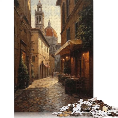 Florenz, Italien, Schönheitspuzzle, Premium-Puzzle aus 100% recyceltem Karton, 100% recycelter Pappe, Puzzle für Kinder und Erwachsene, 1000 Teile (75 x 50 cm) von QBIREX