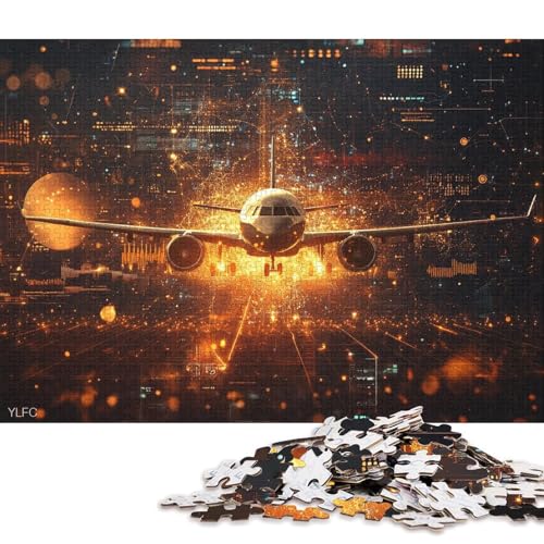 Flugzeug-Puzzle, DIY-Spiel, Premium-Karton-Puzzle für Frauen und Männer, Kindertagsgeschenke, 38 x 26 cm, 1000 Teile Flugzeug-Puzzle, DIY-Spiel, Premium-Karton-Puzzle für Frauen und Männer, Kindertagsgeschenke, 38 x 26 cm, 1000 Teile von QBIREX