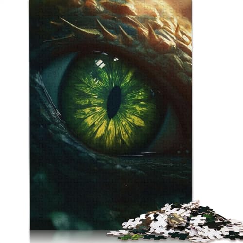 Forest Dragons Gem Eye Puzzle für Erwachsene, Lernspiel, Puzzle-Geschenke für Kinder ab 12 Jahren, 520 Teile (52 x 38 cm) von QBIREX