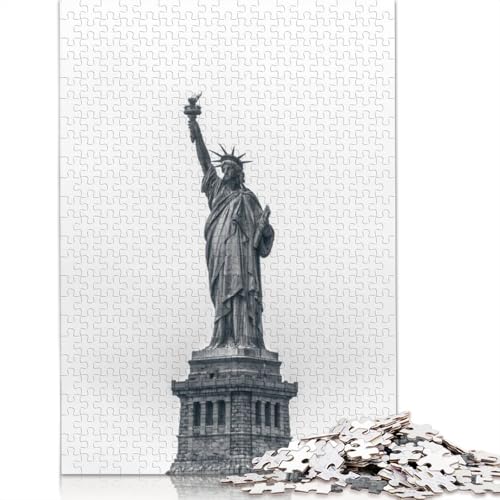 Freiheitsstatue-Puzzle, präzises, ineinandergreifendes Papier-Rechteckpuzzle für Erwachsene und Kinder, einzigartiges, 1000 Teile (38 x 26 cm) von QBIREX