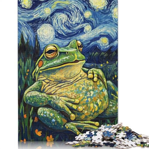 Froggy Sternennacht-Puzzle, 520 Teile für Teenager, Geschenke, Holzpuzzle für Erwachsene, Familienspaß-Puzzle, 520 Teile (52 x 38 cm) von QBIREX