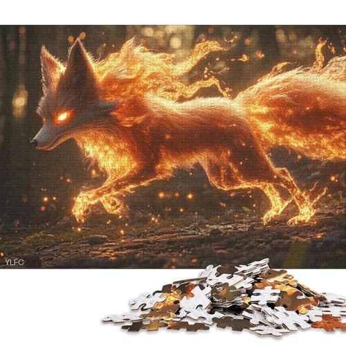 Fuchs-Puzzle, Lernspiele, Familienaktivitäten, Premium-Karton-Puzzle für Frauen und Männer, 70 x 50 cm, 1000 Teile Fuchs-Puzzle, Lernspiele, Familienaktivitäten, Premium-Karton-Puzzle für Frauen und Männer, 70 x 50 cm, 1000 Teile von QBIREX