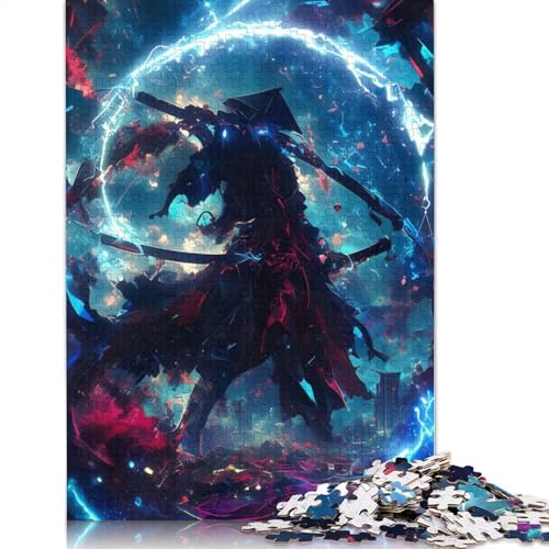 Galaxy Aura Samurai 1000-teiliges Puzzle, interessanter Stressabbau, Beste Puzzles für Kinder ab 12 Jahren, 1000 Teile (75 x 50 cm) von QBIREX