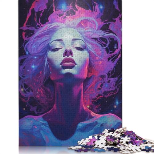 Galaxy Girl Nr. 3 Puzzle, Premium, 100% Recycling-Pappe, 100% Recycling-Karton, Puzzle für Erwachsene ab 12 Jahren, 1000 Teile (75 x 50 cm) von QBIREX