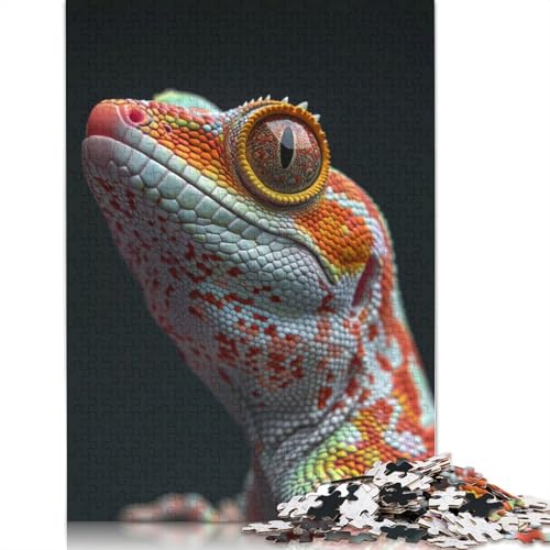 Gecko Puzzle 520 Teile Schwer Puzzle Spielzeug Lernspiel Impossible Herausforderung Spielzeug Für Erwachsene Und Kinder Ab 14 Jahren 520pcs (52x38cm) von QBIREX