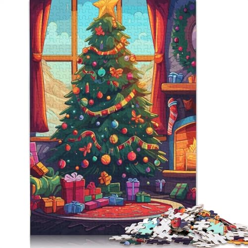 Gemütliches Weihnachts-Eckpuzzle, 100% recycelter Karton, 100% recycelter Karton, Puzzle für Jungen oder Mädchen, 1000 Teile (75 x 50 cm) von QBIREX