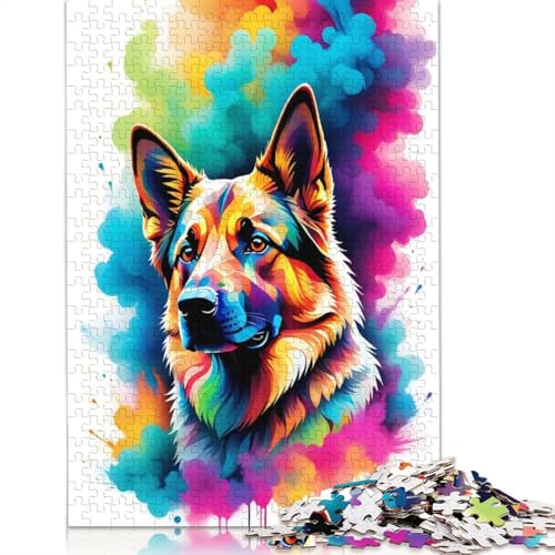 Geometric Color Puzzles 1000 Teile Schwer Puzzle Spielzeug Pädagogisches Spiel Impossible Herausforderung Spielzeug Für Erwachsene Und Kinder in Bewährter 1000pcs (40x28cm) von QBIREX