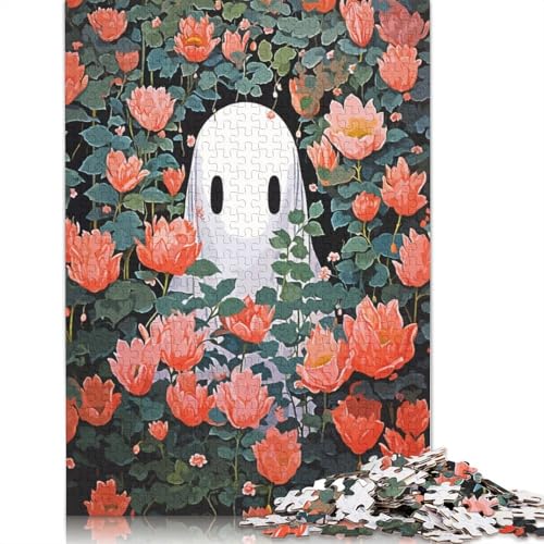 Ghost Flowers Puzzles 1000 Teile Schwer Puzzle Spielzeug Lernspiel Impossible Herausforderung Spielzeug Für Erwachsene Und Kinder in Bewährter 1000pcs (40x28cm) von QBIREX