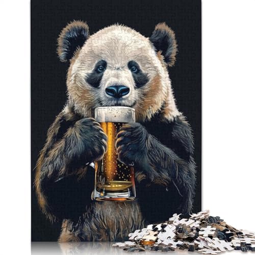 Giant Panda Puzzle 1500 Teile Schwer Puzzle Spielzeug Lernspiel Impossible Herausforderung Spielzeug Für Erwachsene Kinder 1500pcs (85x57cm) von QBIREX