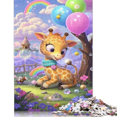 Giraffe Puzzle 1000 Teile Schwer Puzzle Spielzeug Lernspiel Impossible Herausforderung Spielzeug Für Erwachsene Und Kinder Ab 12 Jahren 1000pcs (75x50cm) von QBIREX