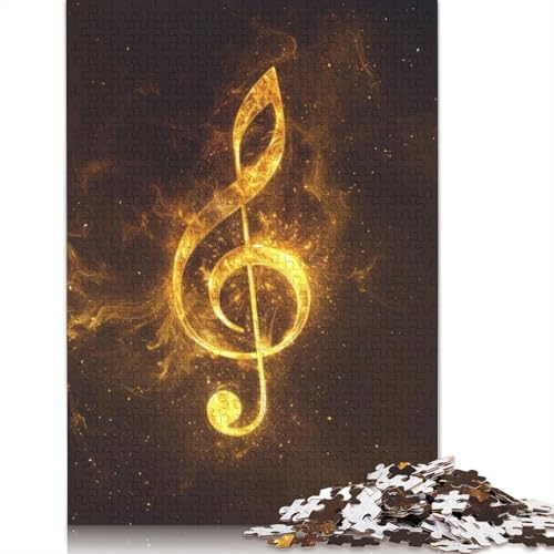 Golden Clef Puzzle 1000-teilige Schwer Puzzle Spielzeug Pädagogisches Spiel Impossible Herausforderung Spielzeug Für Erwachsene Kinder 1000pcs (40x28cm) von QBIREX