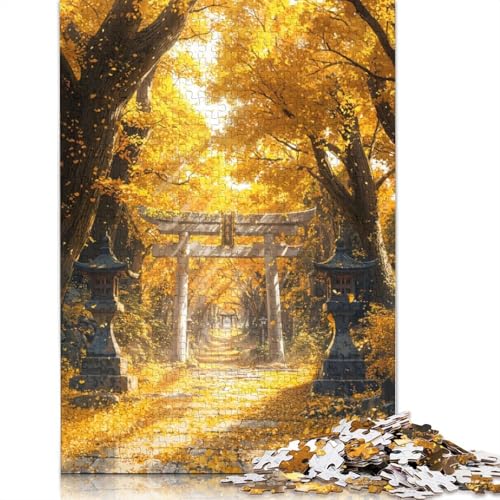 Goldener Schrein von Amaterasu, Puzzle für Erwachsene, herausfordernd und knifflig, Puzzles für Erwachsene für Jungen oder Mädchen, 1000 Teile (75 x 50 cm) von QBIREX