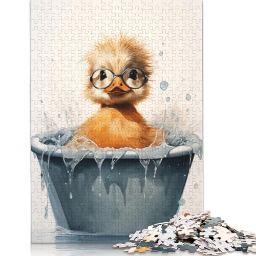 Goose Meme Puzzles 1500 Teile Holzpuzzles Puzzle für Erwachsene und Jugendliche für Erwachsene und Jugendliche ab 12 Jahren 1500 Teile (85 x 57 cm) von QBIREX