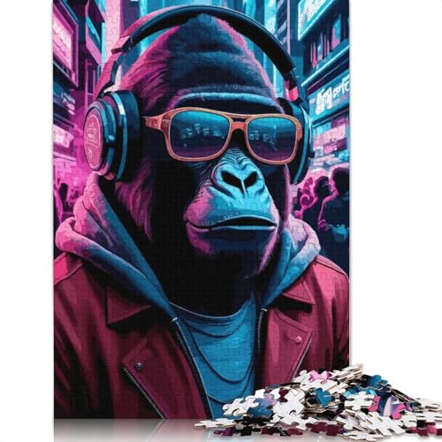 Gorilla Music Neon 520 Puzzles für Erwachsene, Lernspiel, Puzzlespiele für Erwachsene für Jungen oder Mädchen, 520 Teile (52 x 38 cm) von QBIREX