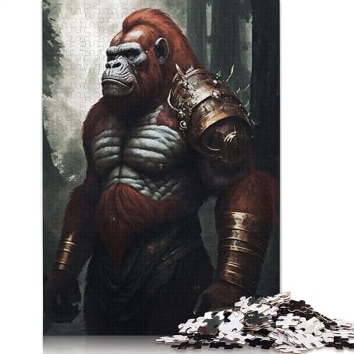 Gorillas Armor Puzzle, lustiges Premium-Puzzle aus Karton für Erwachsene und Teenager, 1000 Teile (75 x 50 cm) von QBIREX