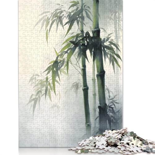 Green Zen Bamboo Paradise 520 Puzzle, herausfordernd und knifflig, Puzzle für Männer, Geschenke für Erwachsene und Teenager, 520 Teile (52 x 38 cm) von QBIREX