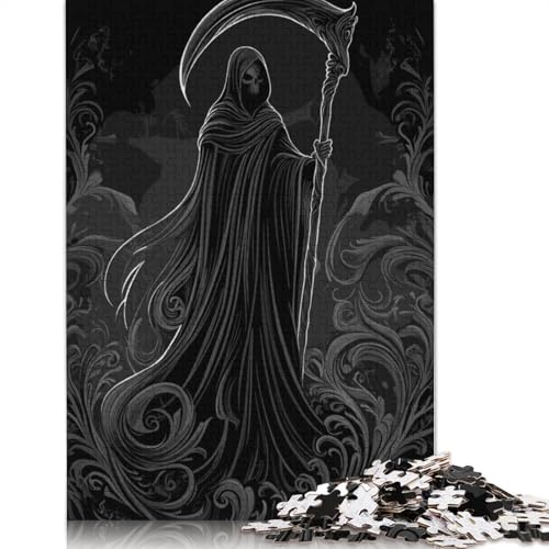 Grim Reaperre Puzzle, 100% recyceltes Kartonpapier, rechteckiges Puzzle für Erwachsene und Kinder, Geschenk, 1000 Teile (38 x 26 cm) von QBIREX