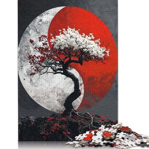 Harmonie in Sakura Bloom Puzzle für Erwachsene, herausforderndes und kniffliges Puzzle für Frauen und Männer, 520 Teile (52 x 38 cm) von QBIREX