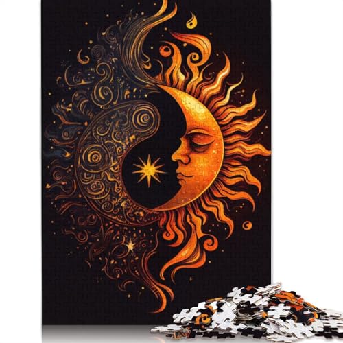 Harmonisches Sonnen- und Mond-Puzzle für Erwachsene, Lernspiel, Puzzle-Geschenke für Kinder ab 12 Jahren, 1500 Teile (85 x 57 cm) von QBIREX