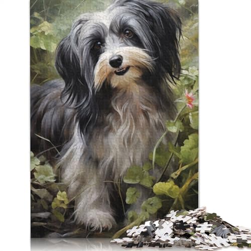 Havaneser-Puzzle für Erwachsene, Spielzeug, Lernspiel, schwierige Puzzles für Kinder ab 12 Jahren, 520 Teile (52 x 38 cm) von QBIREX