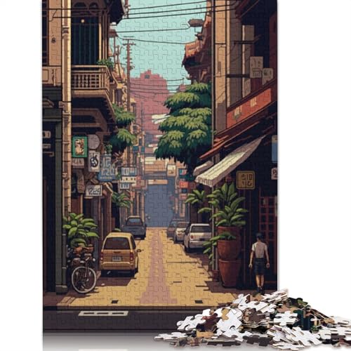 Ho Chi Minh Pixel Art Puzzle, 100% recycelter Karton, 100% recycelter Karton, Puzzle für Jungen oder Mädchen, 1000 Teile (26 x 38 cm) von QBIREX