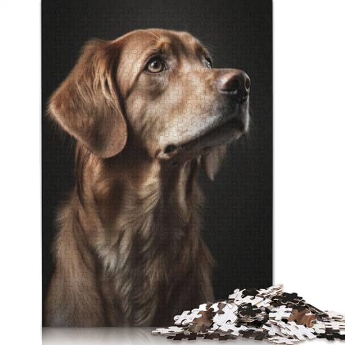 Hundeporträt, 520 Puzzles für Erwachsene, Lernspiel, Puzzlespiele für Erwachsene für Jungen oder Mädchen, 520 Teile (52 x 38 cm) von QBIREX